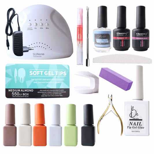 Pro-Style GelX Nail Kit – Easy Extensions & Mini Polish Set