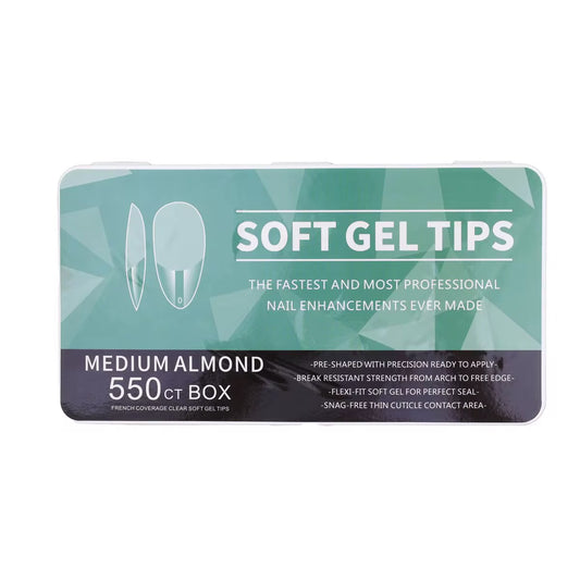 Soft Gel Medium Almond Full Cover Tips
