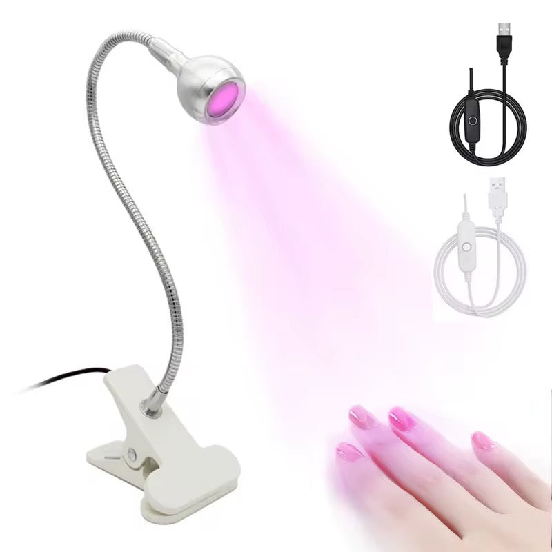 Desk clip goose neck lamp for Gelx| Nail Art| Flash curing