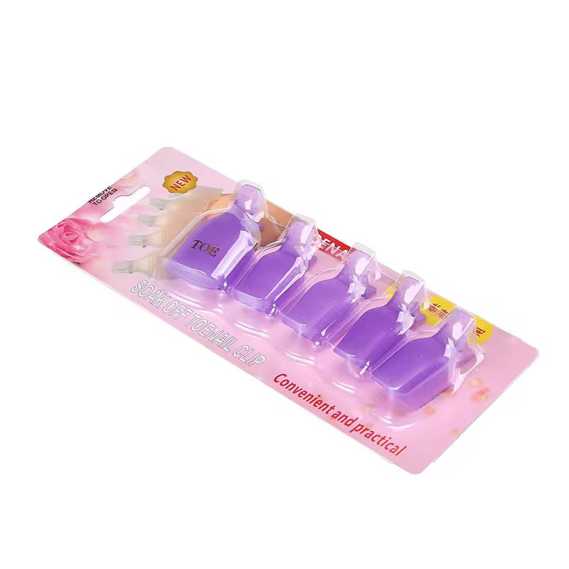 Toe soak off clips (5pcs)